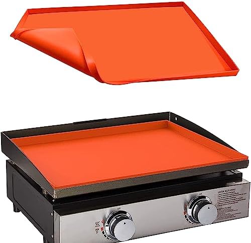 22" Silicone Griddle Mat for Blackstone 22 Inch Grill, Heavy Duty Food Grade Silicone Griddle Cover, Protect Your Grill from Dirt & Rust All Year Round