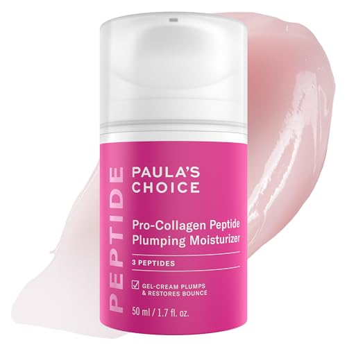 Paula's Choice Pro-Collagen Peptide Plumping Moisturizer, Daily Gel-Cream for Deep Lightweight Hydration, Wrinkles & Loss of Firmness, Fragrance-Free, 1.7 Fl Oz