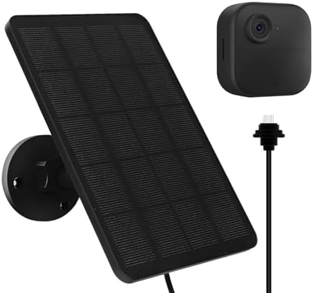 4W Solar Panel for Blink Outdoor 4 (4th Gen) Camera, Solar Panel with USB-C Port, Rubber Plug, IP65 Waterproof, 13.12ft Cable