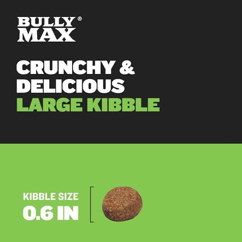 Bully Max 25/11 High Protein & Low Fat Dry Dog Food for Puppies & Adult Dogs - Chicken-Free Lamb Flavor - Natural Puppy Food for All Ages, Small and Large Breeds - 10lbs (2 Bags, 5 lbs Each)