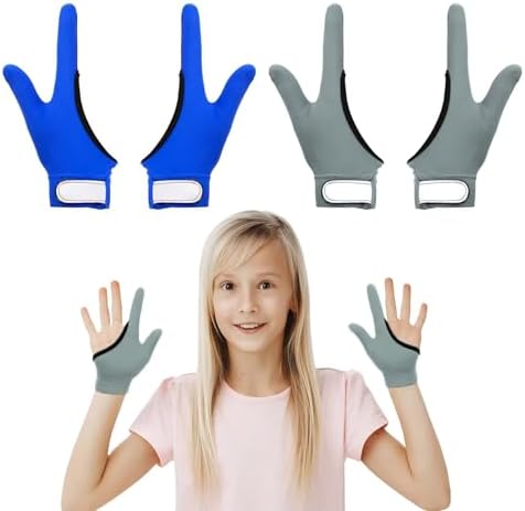 4pcs Thumb Sucking Guard Gloves Kids Anti Thumb Sucking Glove Chewy Compression Thumb Sucking Stop Nail Biting Finger Biting Glove for Kids Thumb Guard for Ages 5-12