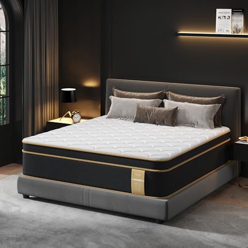 Full Size Mattress [New Version], 12 Inch Gel Memory Foam Hybrid Mattress Full Size in a Box, Full Bed for Pressure & Pain Relief, Certipur-US, Medium Firm, Motion Isolation Pocket Spring