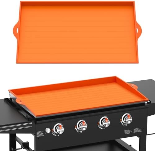 Silicone Griddle Cover for Blackstone - 36 Inch Full-Edge Covered Heavy Duty Food-Grade Silicone Griddle Mat for Blackstone Accessories, Protects Grill from Dirt and Rust