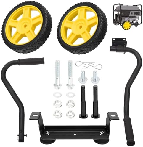 40065 Generator Wheel Kit for Champion 2800-4750-Watt / 3000-5500-Watt or Higher Inverter Generators with Folding Handle and Never-Flat Tires
