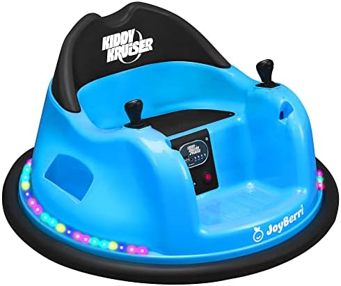 6V Bumper Car for Toddlers/Electric Ride On Toys for Ages 1.5-4 Years, 3 Speeds, LED Lights, 360 Degree Spin, Bluetooth with Remote Control Safety Certified Bumping Toy Gift for Kids
