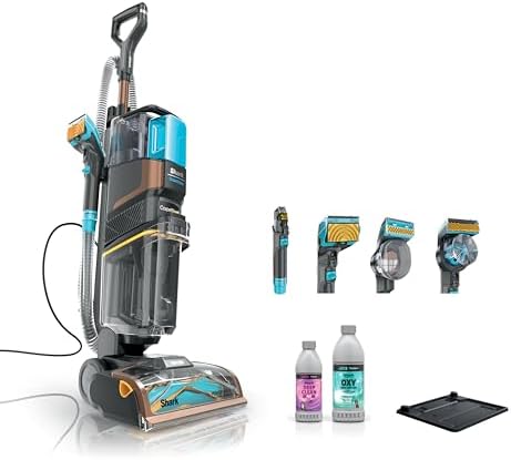 Shark EX301 CarpetXpert HairPro Pet with StainStriker, Corded Upright Deep Carpet, Rug & Upholstery Cleaner, Pet Stain Remover, Gray (Renewed)