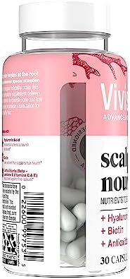 Viviscal Scalp Nourish Supplement, Blend of Nutrients for Scalp Health & Hair Follicles, Fortify Hair's Natural Beauty, Foundation for Healthy Hair Growth Vitamins, 30ct - 1 Month