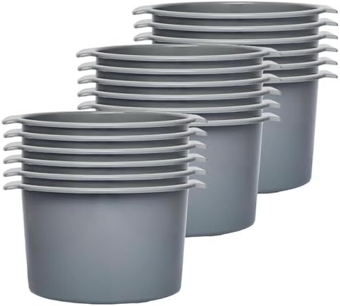 Commode Bucket - Replacement Pail for Most Standard and Bariatric Commodes and Bedside Toilets - 8 Quart / 2 Gallon Capacity (18)