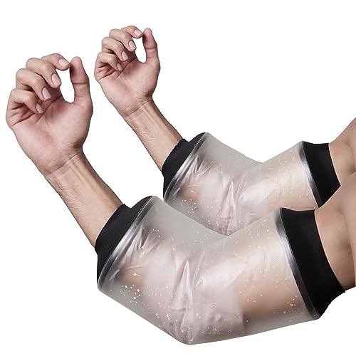 EXQUISITO 2Pack PICC Line Cover | Available in 5 Sizes | Reusable IV PICC Line Sleeve Cover for Upper Arm | PICC Line Sleeve For Elbow Wound, Injury Dressings | PICC Line Shower Cover (Small)