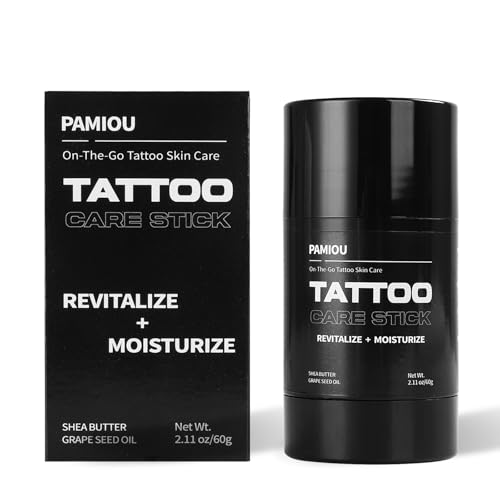 Tattoo Aftercare Tattoo Butter Balm, On The Go Tattoo Care Stick, Portable Balm For Color Enhancement, Brightener & Moisturizer With Naturally Derived Ingredients - 2.11 oz