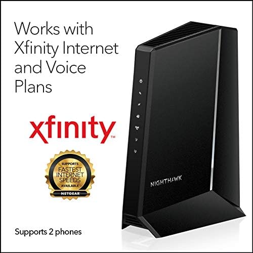 Netgear CM2050V-100NAR Nighthawk Multi-Gig 2.5Gbps Cable Modem for Xfinity Voice (Renewed)
