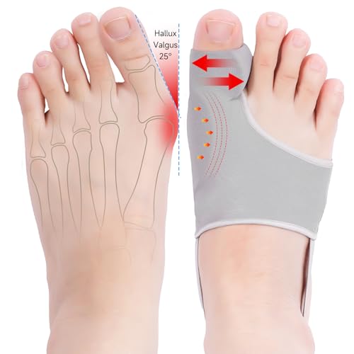 2PCS Bunion Corrector for Women & Men Big Toe, Big Toe Separators-Bunion Splint-Bunion Pads-Hammer Toes Straightener-Toes Spacers Pain Relief, Comfortable & Breathable for Day/Night