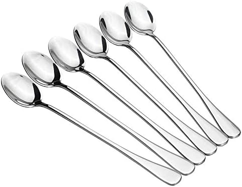 20 Piece Long Handle Iced Tea Spoon, Stainless Steel Coffee Mixing Spoons - Long Cream Dessert Spoons