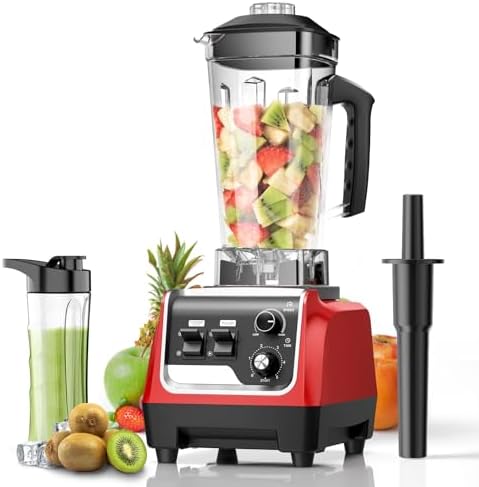 Smoothie Blender, Powerful Blenders for Kitchen with 1800-Watt Motor, 70 Oz Large Capacity and BPA-Free Containers, Countertop Blender for Smoothies, Ice Crushing & Frozen Drinks, Red
