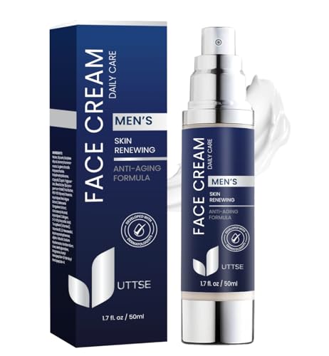 6-in-1 Face Cream for Men: Anti Aging & Wrinkle Cream for Men with Collagen, Hyaluronic Acid, Vitamins E & B, Shea Butter - Dark Spots Remover & Eye Bags Treatment for Men - 1.7 oz.