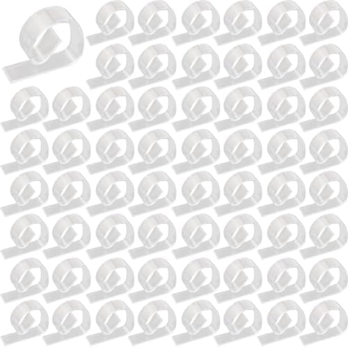 72PCS Transparent Clear Tablecloth Clips, Plastic Table Cloth Clips，Windproof Table Cover Holder Clamps，Table Cloth Holder for Christmas Home Wedding Party Indoor Outdoor Camping Picnic (72)