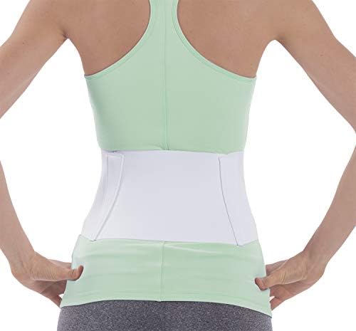 NYOrtho Tapered Abdominal Binder - Firm Compression Wrap - Breathable Stomach Support Post Injury or Surgery - With Contoured Body-Specific Design - 36-42 Inch - Made in USA
