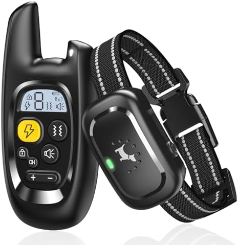 Dog Shock Collar - [2025 Newly Upgraded] Dog Training Collar with Remote, IPX7 Waterproof Electric Collars with Unique Shock-Lock, Rechargeable E-Collar for Small Medium Large Dogs All Breeds