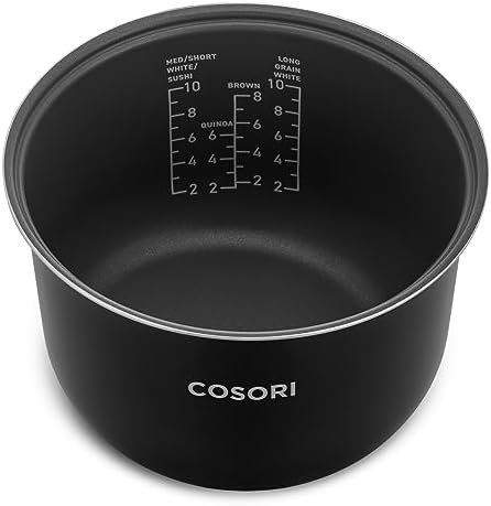 COSORI 5-Quart Rice Cooker Inner Pot Non-Stick for 10 Cup Uncooked CRC-R501- KUS Rice Cooker Only, 6-Layer, CRP-R501IP-KUS