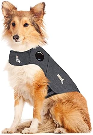 Thunder Dog Shirt Anxiety Jacket Keep Calmig Vest Reflective Thunder Coat (Large