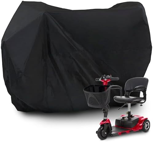 Vive Mobility Scooter Cover for Storage (52" x 36") - Waterproof & Tear Resistant Protector - Use for Mobility Wheelchairs- Protects from Rain, Sun, Dust - Accessory for Weather & Outdoors