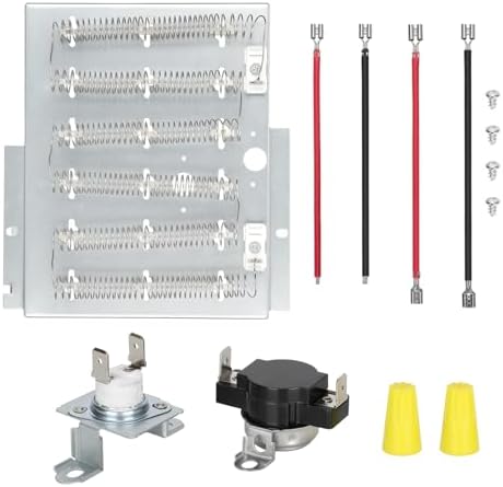503978 61927 Dryer Heating Element Kit for speed queen, for amana, admiral, crosley, for maytag, magic chef, Replaces 964p3, 510329, Y503978, R0610067, 56047, 14218929-1