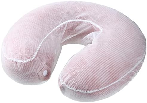 Tatuo 100 Pieces Disposable Headrest Covers Fitted Disposable Massage Face Rest Cradle Covers Headrest Non-Sticking Non-Woven U-Shaped Cradle, 14.2 x 13 Inch, White