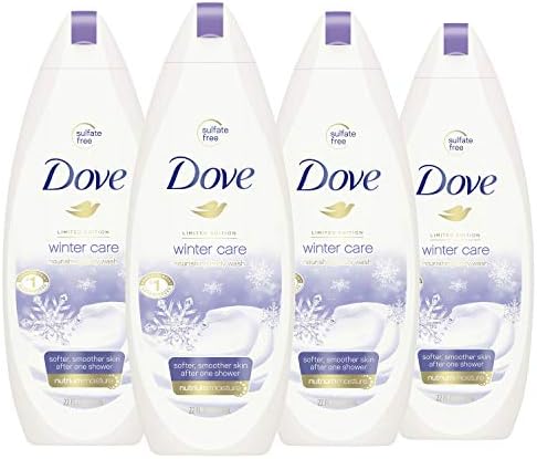 Dove Body Wash To Nourish and Moisturize Dry Skin Winter Care for Softer, Smoother Skin After Just One Shower 22 oz, 4 Count