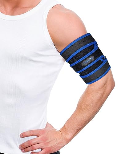 Bicep Tendonitis Brace Compression Sleeve Support,Upper Arm Brace Bicep Support Bands for Pain Relief, Muscle Strains Triceps & Bicep Wrap for Men Women