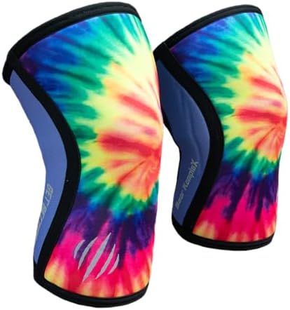 Bear KompleX Knee Sleeves for Men & Women - 5mm/7mm Compression & Heat Retention Neoprene Compression Knee Brace for Weightlifting, Squats & Powerlifting