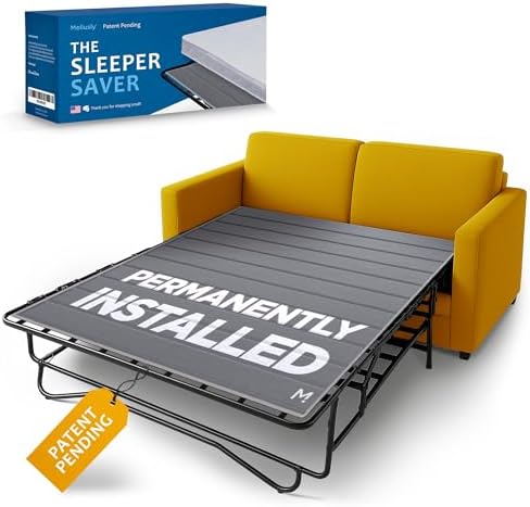 Meliusly Permanently Installed Sleeper Sofa Support Board (Queen Size - Patent Pending) Reinforced Wood Sofa Bed Support, Pull Out Couch Mattress Board, Sleeper Bar Shield, SleeperSaver