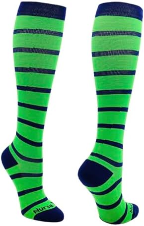 Compression Socks for Nurses - Women & Men - 20-30mmHg Graduated Compression, For Medical Staff, Athletes - 1 Pair