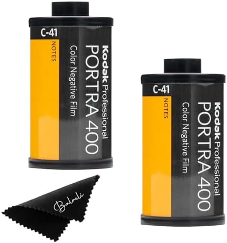 Kodak Portra 400 35mm Film 2 Pack 36exp for 35mm Film Camera Kodak 35mm Film Roll Bundle - Kodak Film- Balveli Cloth - 35 mm Film Roll- Camera Film- 35mm Film Kodak- Kodak Film 35mm-Porta 400