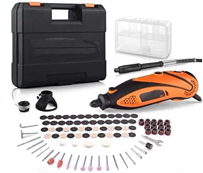 Rotary Tool Kit with Upgraded MultiPro Keyless Chuck, Versatile Accessories