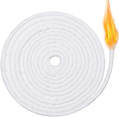 BBTO 6.56 Feet Candle Oil Lamp Wicks Replacement Braided Round Wick for Oil Lamps, DIY Handmade Candle Lantern Making Supplies for Christmas Eve Halloween Party(4 mm/ 0.16 inch)