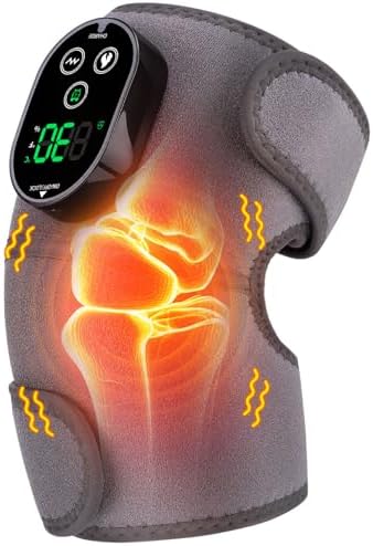 Knee Massager with Heat, Knee Heating Pad for Knee Pain, Heated Knee Brace for Dad Mom Husband Wife Seniors