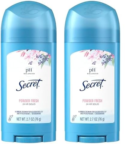 Secret Original Fresh 2.7 oz Powder Body Deodorant for Women (Pack of 2)