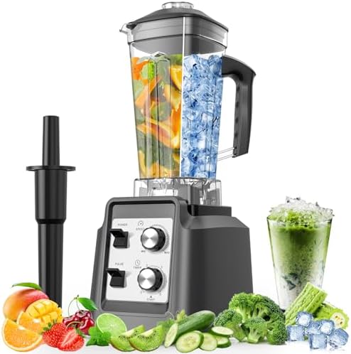 Blenders for Kitchen, Smoothie Blender - 1800W Professional Countertop Blender with 68oz Dishwasher-Safe Pitcher, Ice Crusher for Frozen Drinks & Smoothies, Overheat Protection