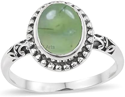 925 Sterling Silver Ring for Womens, Oval Gemstone Unique Handcrafted Ring