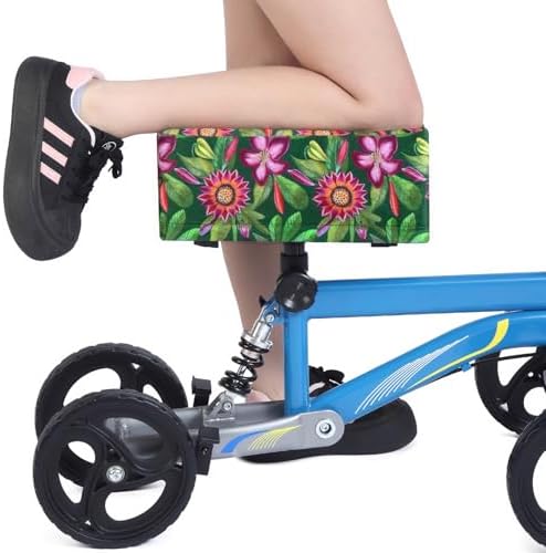 Knee Scooter Cushion Cover - Soft and Comfortable Knee Scooter Pad with Removable 2'' Thick Memory Foam Cushion