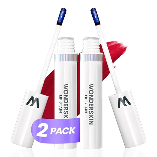 Wonderskin Wonder Blading Lip Stain Peel Off Masque, 2 Pack - Long Lasting, Waterproof and Transfer Proof Matte Red Lip Tint Stain (Divine Masque)