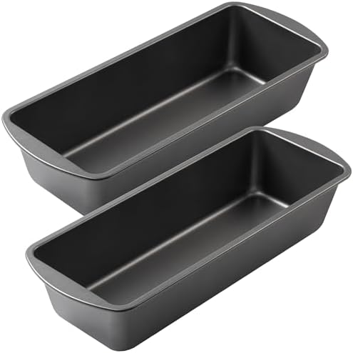 Extra Large Bread Pan, 13" x 5" Long Loaf Pan, Nonstick Baking Pan, Rectangular Loaf Tin, Set of 2