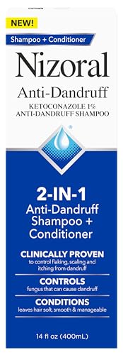 Nizoral 2-IN-1 Anti-Dandruff Shampoo & Conditioner with 1% Ketoconazole, 14 fl oz