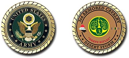 3rd Armored Cavalry Regiment Desert Storm Challenge Coin - Officially Licensed