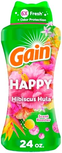 Gain In-Wash Laundry Scent Booster Beads, Happy Scent, 24 oz, Laundry Beads Scent Booster
