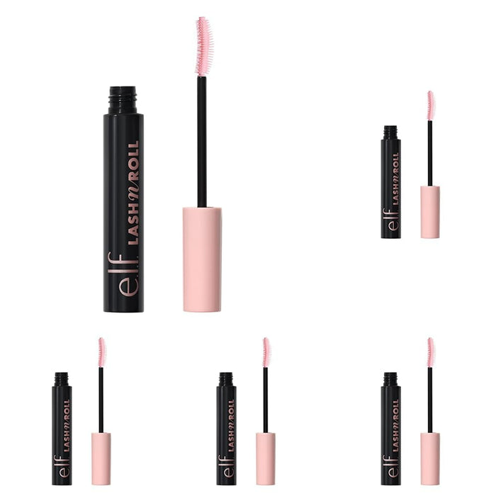 e.l.f. Lash 'N Roll Mascara, Curling Mascara For Visibly Lifted Lashes, Lifts & Separates Lashes. Long-Lasting Formula, Vegan & Cruelty-Free, Black (Pack of 5)
