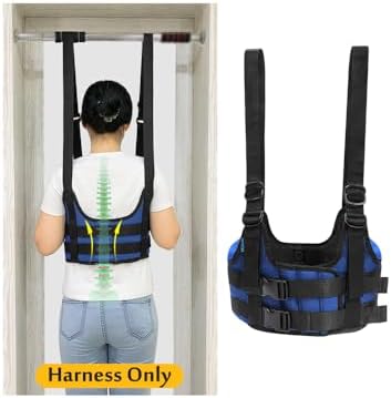 Mybow Back Stretcher, Lumbar Traction Device, Spine Decompression Belt for Pain Relief, Spinal Back Stretcher Belt, Thoracic Spinal Decompression Harness, Portable Stretching Device (Medium)