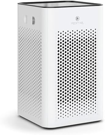 Medify MA-25 Air Purifier with True HEPA H13 Filter | 825 ftÂ² Coverage in 1hr for Allergens, Smoke, Wildfires, Odors, Pollen, Pet Dander | Removal to 0.1 Microns | White, 1-Pack