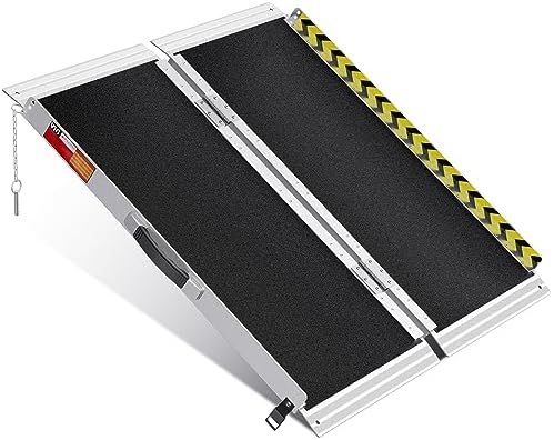 VNN Portable Wheelchair Ramp 3FT, Non-Slip Aluminum Folding Handicap Ramp, Door Threshold Wheelchair Ramps for Home, Threshold Ramp for Home Steps, Doorways, Curbs, Stairs