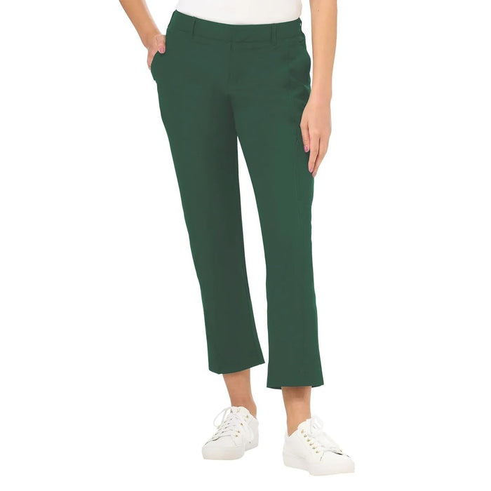 Kirkland Signature Women's Travel Pant - Utility Pocket - Elastic Waistband (Green, 2)